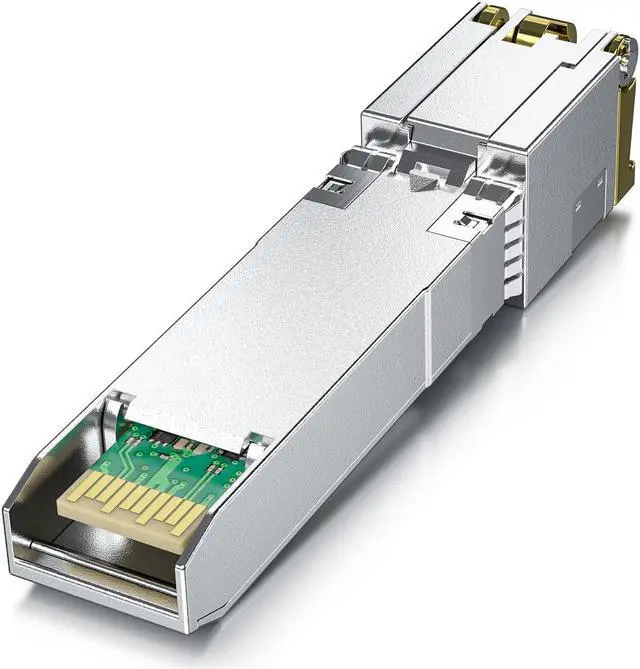 Alt view image 3 of 5 - Alwong 10GBASE-T SFP+ Transceiver, SFP+ to RJ45 Copper Module. 2.5/5/10G Multi-Rate, for Cisco SFP-10G-T-S, Ubiquiti UniFi UF-RJ45-10G, Meraki, MikroTik S+RJ10, Netgear, D-Link, and More, Pack of 2
