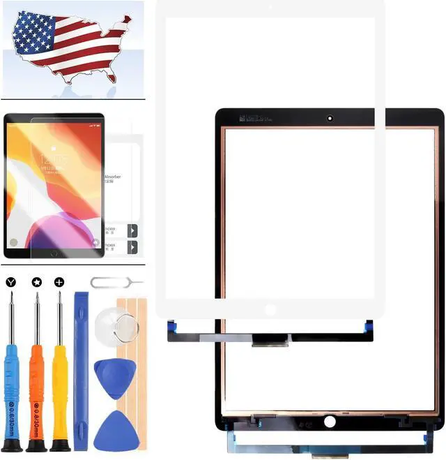 Main image of for iPad Pro 12.9 2 2nd Gen 2017 Screen Replacement A1671 A1670 Touch Screen Digitizer Panel Glass Sensor Touch Panel Repair Kits,Including Tempered Glass +Free Tools(Not LCD Display) (White)