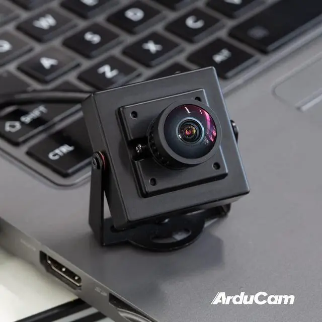 Alt view image 5 of 5 - Arducam 16MP Wide Angle USB Camera with Metal Case, 1/2.8" CMOS IMX298 Mini UVC USB2.0 4K Video Webcam with Microphone, with 3.3ft/1m Cable for Laptop