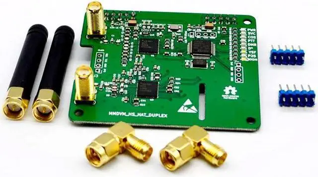 Alt view image 2 of 5 - MMDVM Duplex Hotspot Module Dual Hat with 0.96 OLED Display V1.5.2 Support P25 DMR YSF NXDN DMR Slot 1 + Slot 2 for Raspberry pi (Without OLED)