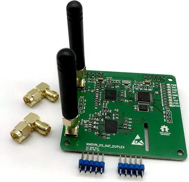 Alt view image 3 of 5 - MMDVM Duplex Hotspot Module Dual Hat with 0.96 OLED Display V1.5.2 Support P25 DMR YSF NXDN DMR Slot 1 + Slot 2 for Raspberry pi (Without OLED)