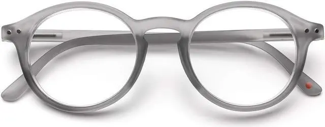 Main image of B + D Blue Light Bloking Reader Glasses Loop Readers Grey Color Without Magnification