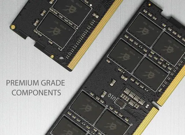 Alt view image 5 of 5 - Adamanta 32GB (2x16GB) DDR4 2400Mhz (or 2133MHz) PC4-19200 SODIMM 2Rx8 CL17 1.2v Non-ECC Unbuffered Notebook Laptop RAM Memory Upgrade