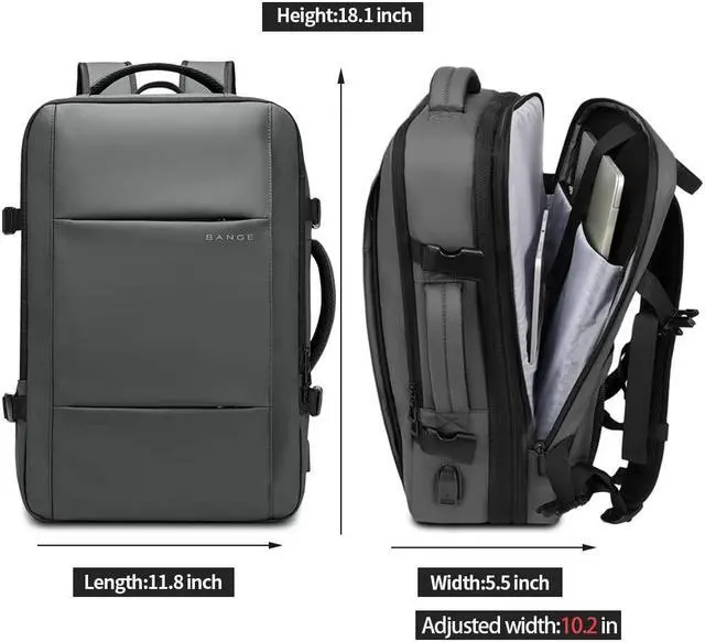 Alt view image 5 of 5 - BANGE 35L Carry on Backpacks,Travel Backpack for Women Men Airline Approved Gym Bag Waterproof Business Laptop Daypack...