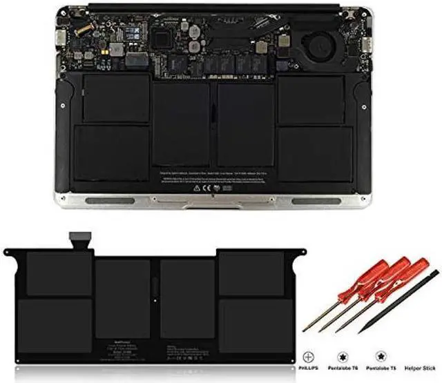 Alt view image 2 of 5 - BatPower A1495 Replacement Laptop Battery for Apple Mid 2012 2013 Early 2014 2015 MacBook Air 11-inch A1465 EMC 2631 EMC 2924 Battery MacBook Air 11" A1465 Apple A1495 Battery 38.75Wh