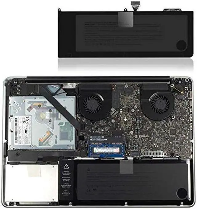 Alt view image 2 of 5 - BatPower A1382 Replacement Laptop Battery for Apple Early 2011 Late 2011 Mid 2012 MacBook Pro 15-inch A1286 EMC 2353-1 2556 2563 Battery MacBook Pro 15" Core i7 A1286 Apple A1382 Battery 77.5Wh