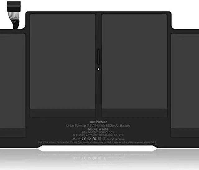 Alt view image 3 of 5 - BatPower A1496 Replacement Laptop Battery for Apple Mid 2013 2014 Early 2014 2015 MacBook Air 13-inch A1466 EMC 2559 EMC 2632 EMC 2925 Battery MacBook Air 13" A1466 Apple A1496 Battery 54.4Wh