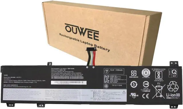 Main image of OUWEE L19C4PC1 Laptop Battery Compatible with Lenovo Legion 5P-15IMH05 Legion 5-15IMH05 5-15ARH05 Series L19C4PC0 5B10W86196 L19M4PC0 5B10W86195 L19M4PC1 5B10W86192 5B10W86194 15.4V 80Wh 5335mAh