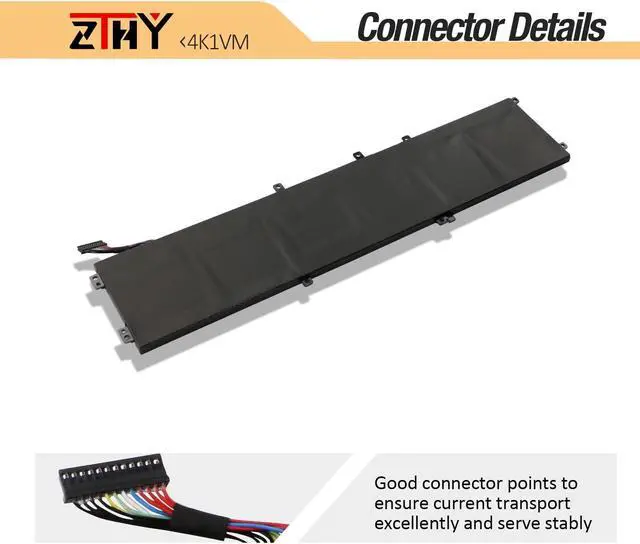 Alt view image 5 of 5 - ZTHY 97Wh 4K1VM Laptop Battery Replacement for Dell G7 17 7700 Gaming/Vostro 15 7500 7590 /XPS 15 9560 9570 7590 /Inspiron 15 7501 7590 7591 /Precision 5520 5530 5540 Series 6GTPY 11.4V 6-Cell