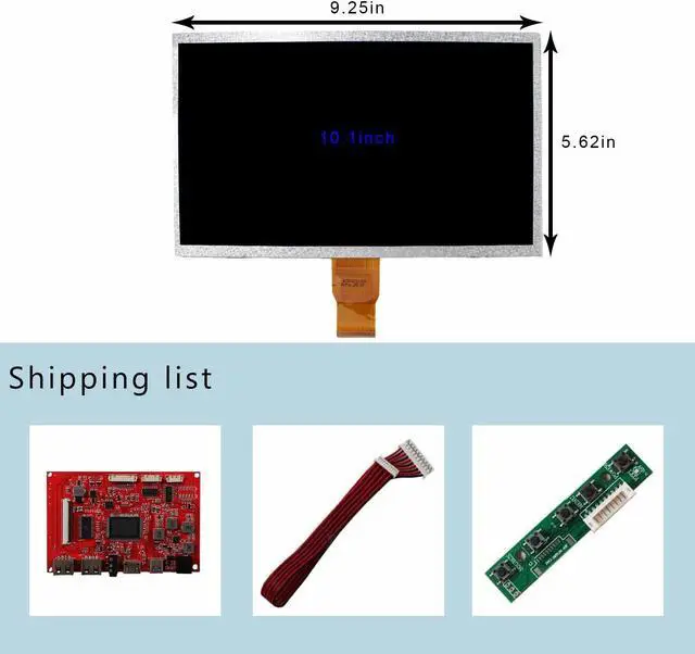 Alt view image 3 of 4 - FanyiTek 10.1" 1024x600 IPS LCD Screen 50 pins and Type C USB Controller Board,for DIY RPI Monitor/Sub Display Using