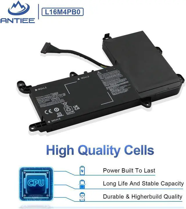 Alt view image 4 of 5 - ANTIEE L16M4PB0 Laptop Battery for Lenovo Legion Y720-15IKB Series Type 80VR I7-7700HQ i5-7300HQ 80VR002XGE 80VR0030FR 80VR00JXGE 80VR00K2GE 80VR00K3GE 5B10M33723 5B10M33724 Notebook Battery