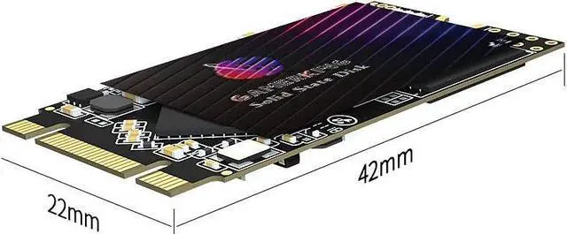 Alt view image 2 of 5 - Gamerking SSD M.2 2242 1TB NGFF Internal Solid State Drive High Performance Hard Drive for Desktop Laptop SATA III 6Gb/s M2 SSD (1TB, M.2 2242)