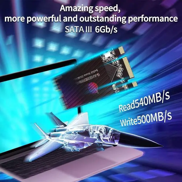 Alt view image 5 of 5 - Gamerking SSD M.2 2242 1TB NGFF Internal Solid State Drive High Performance Hard Drive for Desktop Laptop SATA III 6Gb/s M2 SSD (1TB, M.2 2242)