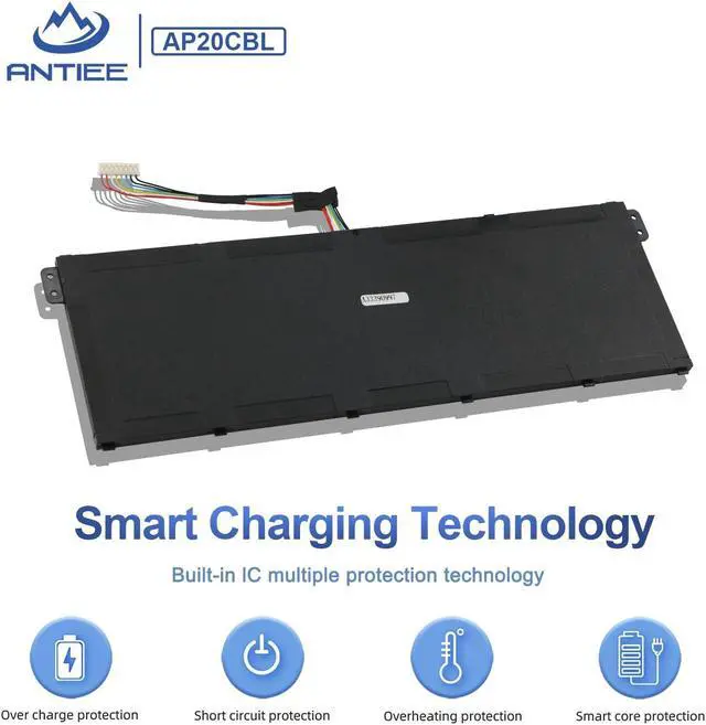 Alt view image 5 of 5 - ANTIEE AP20CBL Laptop Battery Replacement for Acer Aspire 5 A515-45 A515-46 A515-56 Aspire 7 A715-43G Swift 3 SF314-43 SF314-511 Vero AV15-51 TravelMate Spin B3 B311RNA-32 TMB311RNA-32 SF314-43-R2P6