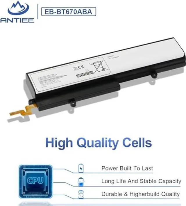 Alt view image 4 of 5 - ANTIEE EB-BT670ABA Laptop Battery for Samsung Galaxy View 18.4" SM-T670N SM-T677A SM-T670NZKAXAR SM-T670NZWAXAR Series AA2GA26BS AA2GC05BS AA2GB07BS AA2GB07B AA1G907KS AA1GA02BS AA2GC16BS