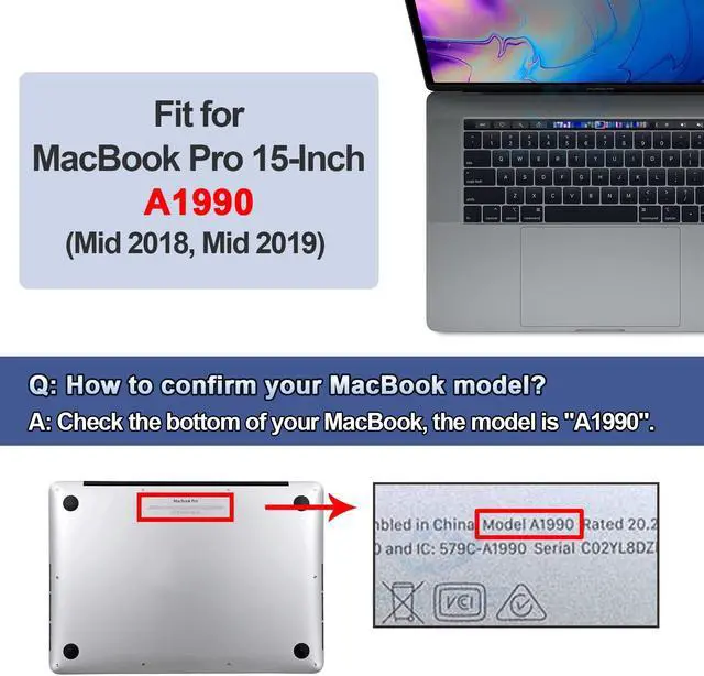 Alt view image 4 of 5 - ANTIEE A1953 A1990 Battery Replacement for MacBook Pro 15" Mid 2018 2019 EMC 3215 EMC 3359 Touch Bar MV902LL/A MV912LL/A MV922LL/A MV932LL/A MV942LL/A MV952LL/A MV962LL/A MV972LL/A MV902B/A MR962LL/A