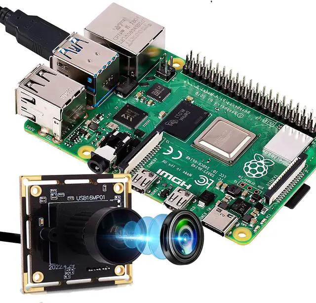 Alt view image 4 of 5 - IFWATER 16MP 4K USB Camera with 170 Wide Angle Lens - 3496P Tiny Embedded Camera Board for Industrial, Machine, OpenCV, UVC, Video, Raspberry Pi, Jetson Nano