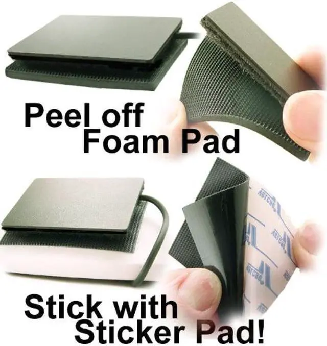Alt view image 3 of 5 - Extra Large Ergo Touchpad ETP001ELTP Wired USB - Black - Low Profile - Easy Attach with Included Hook & Loop or Separate Tabletop Foam Pad, 3.8 x 3 Inch Dimension