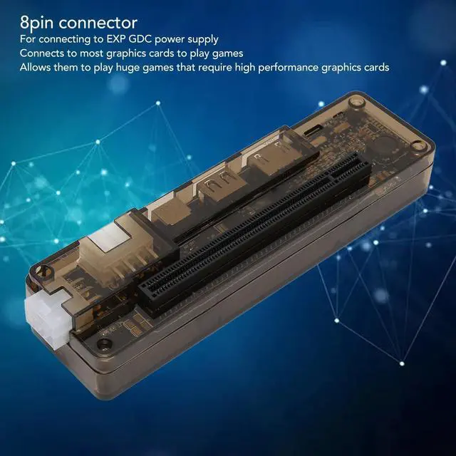 Alt view image 4 of 5 - External Graphics Card Dock, Laptop External Independent Video Card Dock, Mini PCIE GPU Adapter, 6 Pin+ Output, for Gaming Laptop (Mini PCI-E)