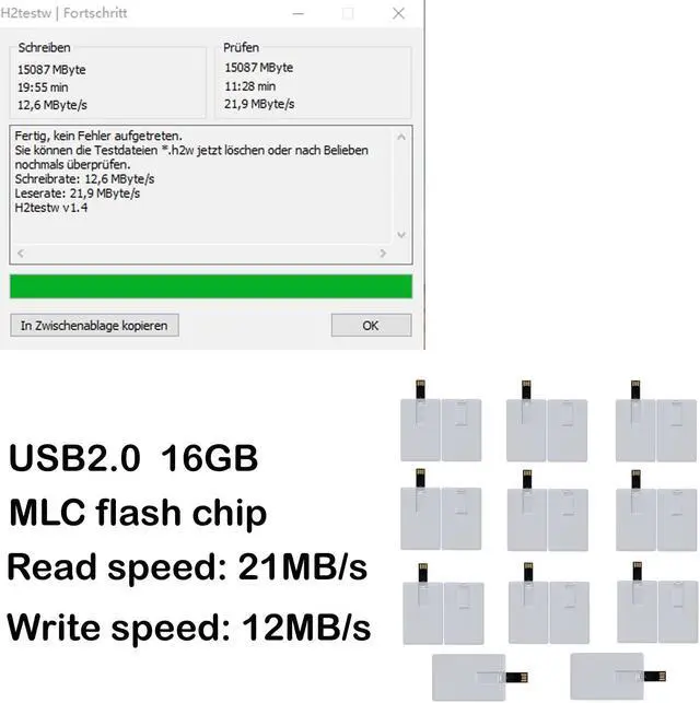 Alt view image 2 of 4 - lcwamy 16GB Thumb Drive Flash Drives 25 Pack Credit Card Flash Drive Credit Card USB Drives 25 Pack Card USB Memoria USB Flash Drives (No Logo 16GB 25PCS)