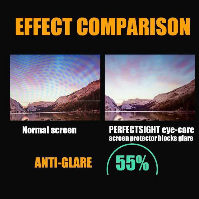 Alt view image 3 of 5 - PERFECTSIGHT Medical-grade Anti Blue Light Screen Protector for iPad Air 5 2022/ Air 4 2020 10.9"/ iPad Pro 11 Inch (2021/2020/2018 Model) Eye Care Anti Glare 9H Anti Radiation Tempered Glass [1 Pack]