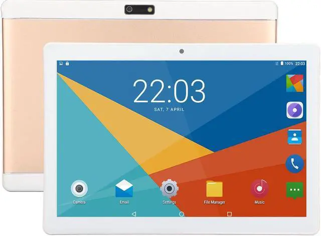 Main image of Luqeeg 10 inch Tablet - 1080P Full HD Kids Edition Tablet, Android 11, Dual SIM, Octa Core CPU, 3GB & 32GB, 3G Network,, GPS, Bluetooth, 4000mAh Fast Charging Battery(Gold)