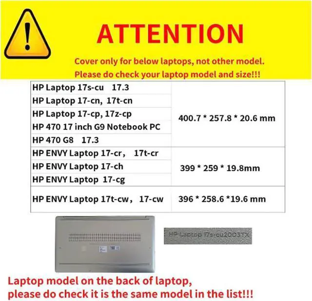 Alt view image 2 of 5 - Laptop Cover Case for 17.3 inch Hp Laptop 17s-cu 17-cn cp&Hp Envy 17t / Hp 470 G8 G9 G10 Protective Sleeve Bag with Pen Holder and Heat Dissipation Hole (Wine red)