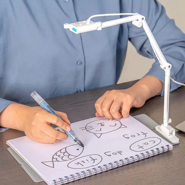 Alt view image 3 of 5 - OKIOLABS OKIOCAM T Plus USB Camera for 11x17 Documents with Writing Board & Marker, Set for Teachers, Remote Learning, Classroom Presentations, Online Teaching for Windows, Mac, Chromebook - QHD