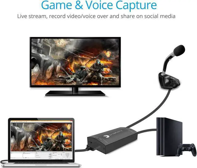 Alt view image 5 of 5 - gofanco Prophecy USB 3.0 HDMI Video Capture Device with Audio  Capture, Stream, Share Gameplay - 1080p @60Hz, Low Latency for Xbox Series, PS4, Nintendo Game Consoles, Game Capture, TAA Compliant