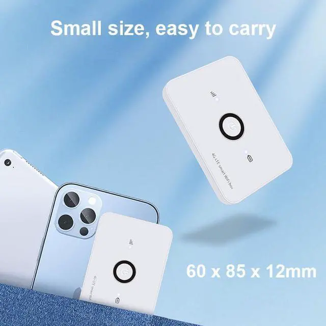 Alt view image 5 of 5 - HOSAYA MF906 4G LTE WiFi Modem with Built-in Battery Portable 4G Router with SIM Card Slot High Speed Portable Travel Hotspot Mini Router Unlocked 4G mifi...