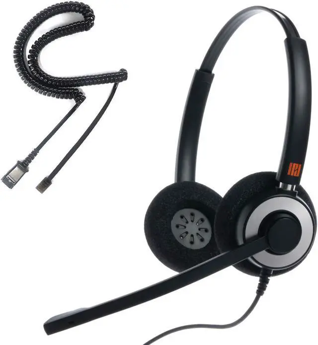 Main image of IPD IPH-165 Phone Headset with Noise Cancelling Microhone for Office and Call Center- Comapatible with Polycom VVX,Aastra,Avaya Digital, Nortel, Samsung,Mitel landline Phones
