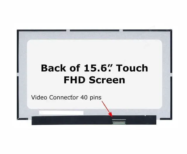 Alt view image 4 of 5 - wzqrps NV156FHM-T06 NV156FHM T06 Replacement Laptop 40 pin Led LCD Touch Screen Digitizer Display