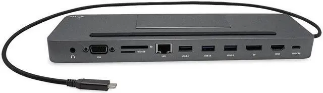 Alt view image 4 of 5 - i-tec USB C Triple Display Metal Docking Station - Power Delivery 85W Metal Design Triple Display Docking Station, Ergonomic, MacOS, Windows, Linux, ChromeOS, Android 3X Monitor Laptop Station