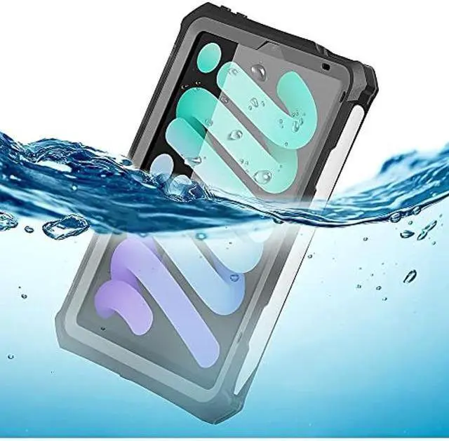 Alt view image 5 of 5 - Sahara - Water-Resistant Case for iPad Mini (A17 Pro) and iPad Mini (6th Generation 2021), Black, (TB00062)