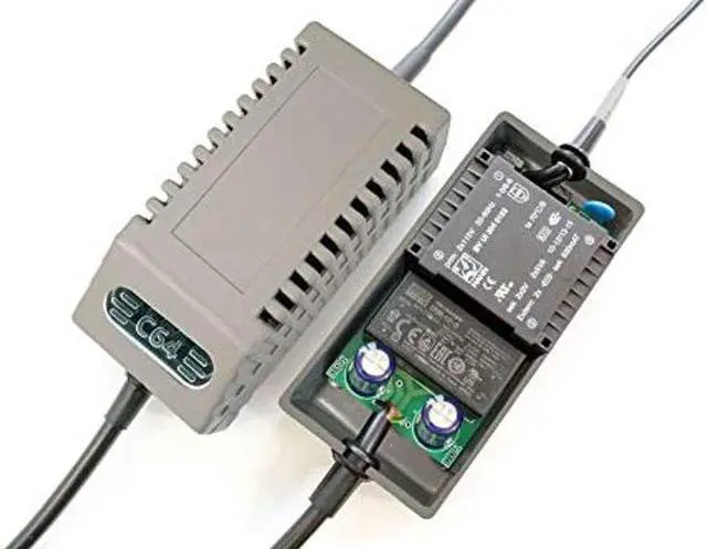 Alt view image 5 of 5 - C64 PSU Modern Gray US - Replacement Commodore 64 Power Supply, US Plug