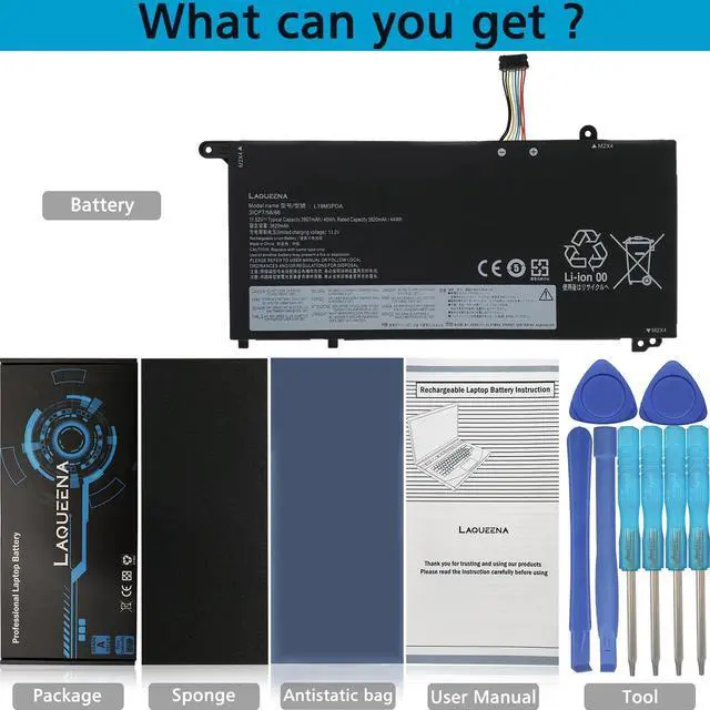 Alt view image 3 of 5 - LAQUEENA L19M3PDA Laptop Battery Compatible with Lenovo Thinkbook 14 G2 15 G2 Itl are 14 G3 15 G3 Acl Itl Series L19C3PDA L19D3PDA L19L3PDA SB10Z21208 5B10Z21202 5B10Z21197 SB10Z21196 SB10Z21203