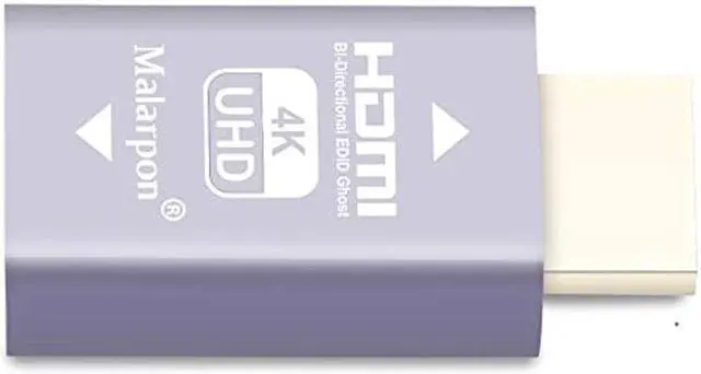 Alt view image 5 of 5 - Malarpon Hdmi Edid Emulator Passthrough 3rd Generrtion Aluminum fit Headlesskeep The EDID of The Monitor Active Switches and Extenders 3840x2160@59Hz 6P
