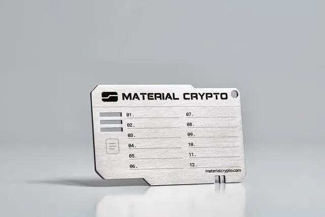 Alt view image 2 of 5 - Material Crypto DIY - Crypto Seed Storage | Indestructible Steel Cryptocurrency Wallet | Compatible with Seed Phrase, Ledger, Trezor, Bitcoin, Ethereum, Keystone