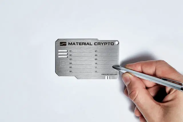 Alt view image 5 of 5 - Material Crypto DIY - Crypto Seed Storage | Indestructible Steel Cryptocurrency Wallet | Compatible with Seed Phrase, Ledger, Trezor, Bitcoin, Ethereum, Keystone