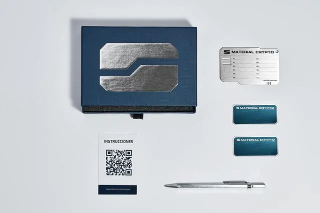 Alt view image 4 of 5 - Material Crypto DIY - Crypto Seed Storage | Indestructible Steel Cryptocurrency Wallet | Compatible with Seed Phrase, Ledger, Trezor, Bitcoin, Ethereum, Keystone