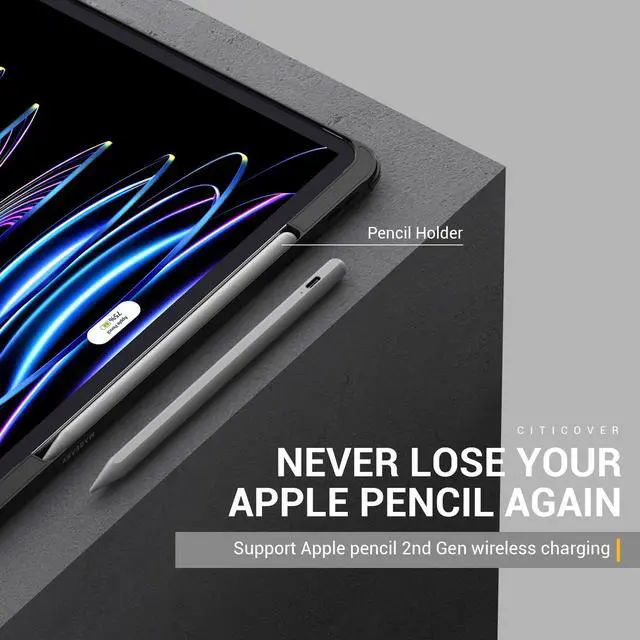 Alt view image 5 of 5 - MAGEASY CitiCover for 2024 M2 iPad Air 11" Case with Pencil Holder - Compatible with Magic Keyboard, Premium Aramid Fiber, Fit 2020-2024 iPad Air / 2018-2022 iPad Pro 11"