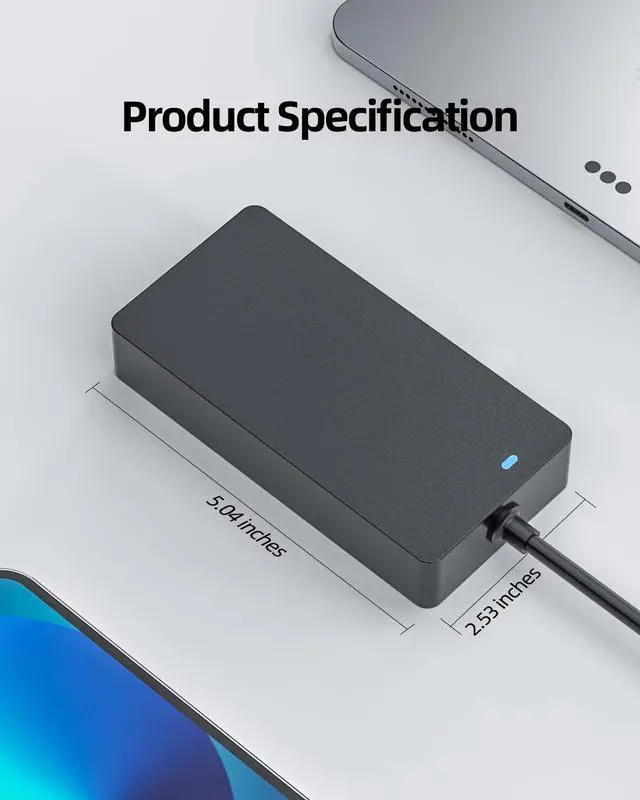 Alt view image 4 of 5 - 100W AC Charger Compatible with Asus Zenbook 14x OLED Q410V Q410 Q410VA Q410VA-EVO.I5512 Laptop Power Supply Adapter Cord