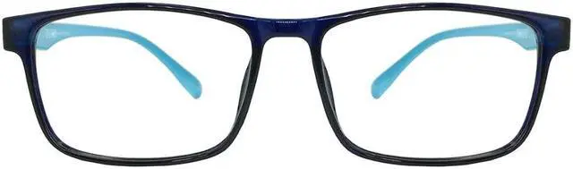 Alt view image 2 of 5 - ProEyes Concord, Big Men Progressive Blue Light Blocking Readers, Anti-Reflective, 0 Power on Top Lens (Blue, 2.75)