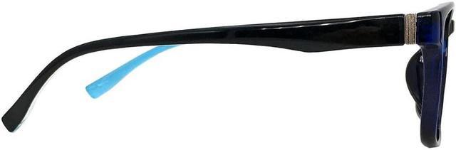 Alt view image 3 of 5 - ProEyes Concord, Big Men Progressive Blue Light Blocking Readers, Anti-Reflective, 0 Power on Top Lens (Blue, 1.00)