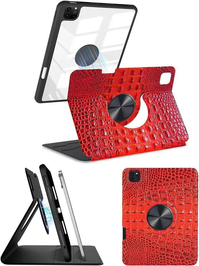 Main image of ProtUTab 10.9 -inch Case Compatible with iPad Air 4/5th Gen (2020/2022 Released) Case with Pencil Holder, Detachable Case Compatible with Apple iPad Pro 11-inch 4th/3rd Gen (2022/2021 Released), Red