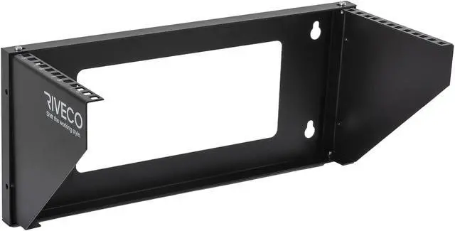 Main image of RIVECO 4U Wall Mount Rack for Network| Reinforced Heavy Load 66-99 LBS Small Server Racks Vertical & Horizontal Mounting for 19 inches IT & Studio Equipment.