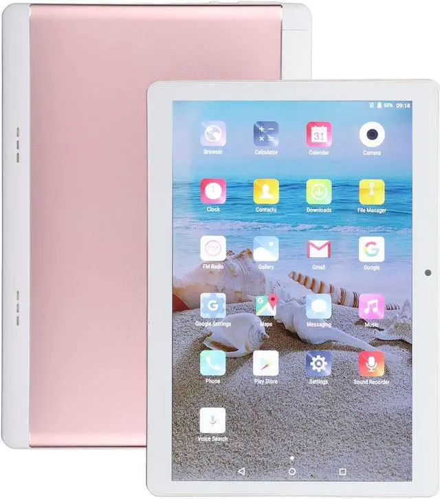 Main image of 10 Inch Android Tablet PC, 2GB RAM 32GB Memory, 1960X1080 IPS HD Touch Screen, 7MP Dual Camera, Android 11 Tablet, Octa Core Processor for Kids Learning and Video Playback(Pink)