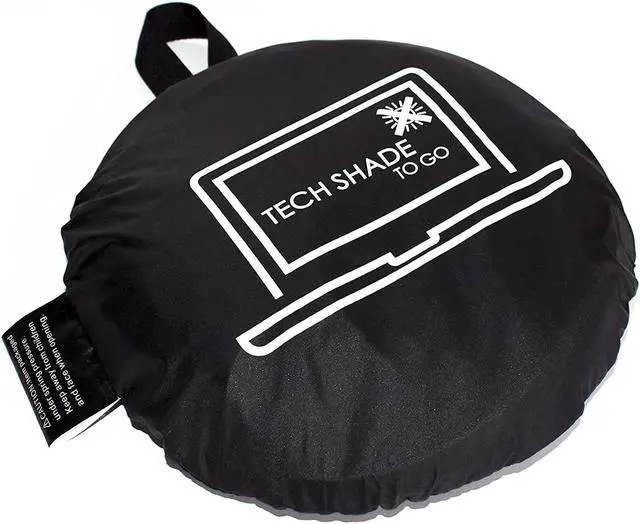 Alt view image 2 of 5 - TECH SHADE TO GO Portable Laptop Sun Shade, Privacy Cover, Laptop Sun Shade, Laptop Shade for Working Outside, Laptop Shade, Laptop Sun Hood, Laptop Sun Glare Shield, Laptop Hood for Outside Glare