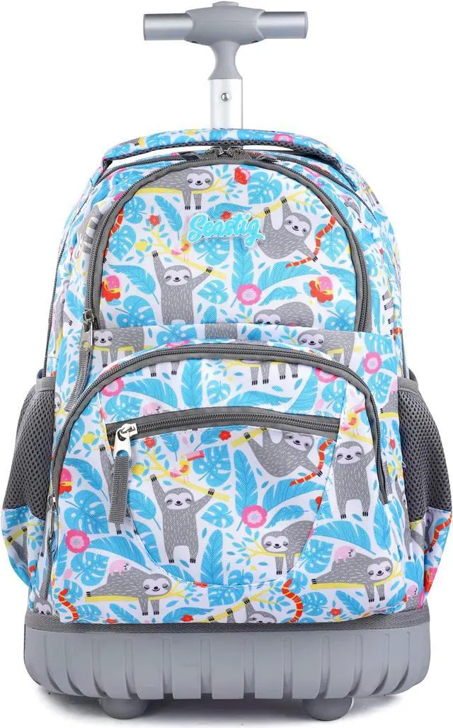 Alt view image 2 of 5 - seastig Rolling Backpack 16 Inch Wheeled Backpack Laptop Backpack Carry-on Backpack School College Travel