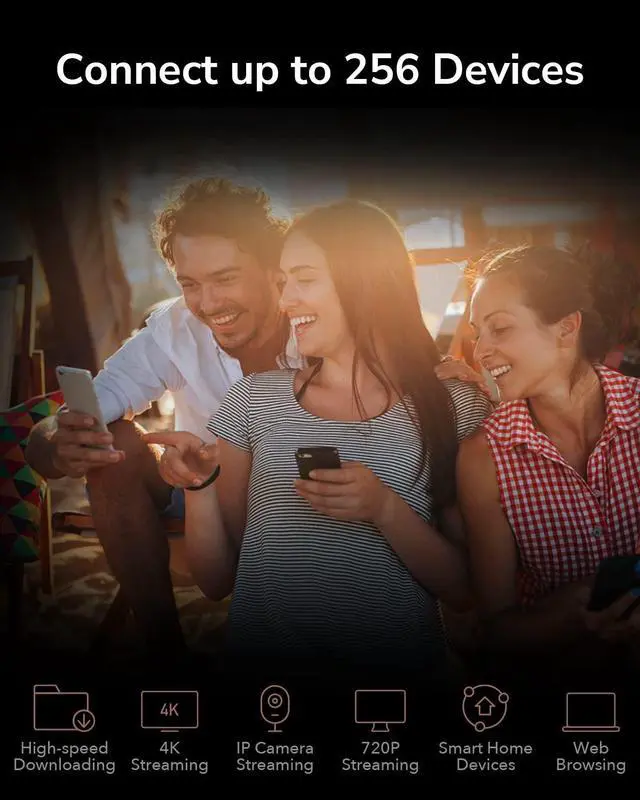 Alt view image 5 of 5 - Cudy AX3000 WiFi 6 Router  802.11ax Wireless Dual Band Gigabit Internet Router, VPN Compatible, MU-MIMO, WireGuard, Cudy Mesh Compatible WR3000